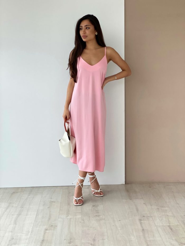 6173 Платье-комбинация нежно-розовое